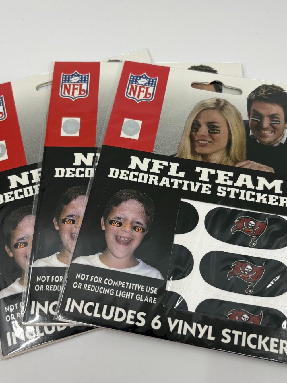 Tampa Bay Buccaneers NFL Eye Black Strips (3 Packs)